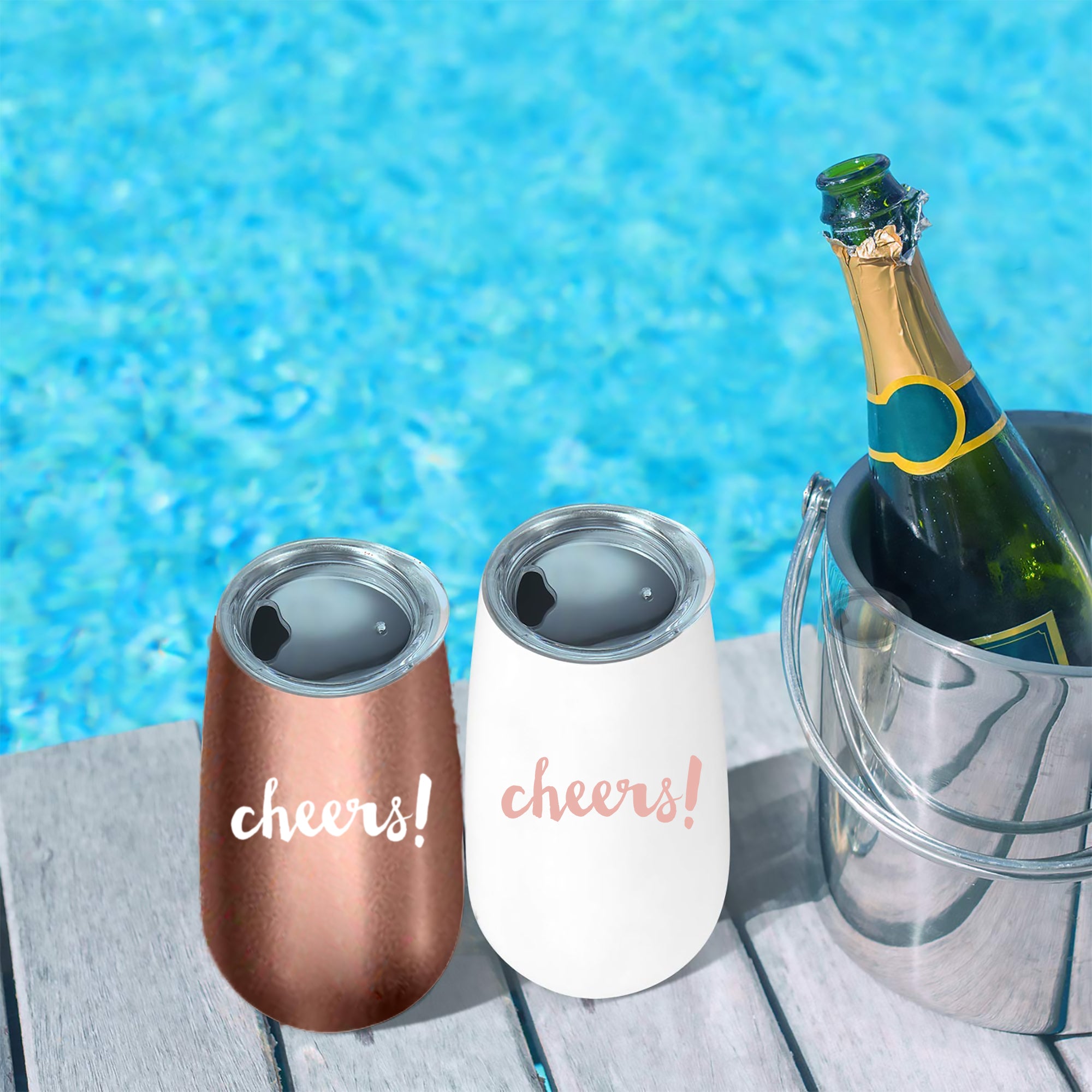 Personalized 6 Oz Champagne Flutes Insulated Champagne Tumbler Wedding  Proposal Bridesmaid Bachelorette Party Gifts