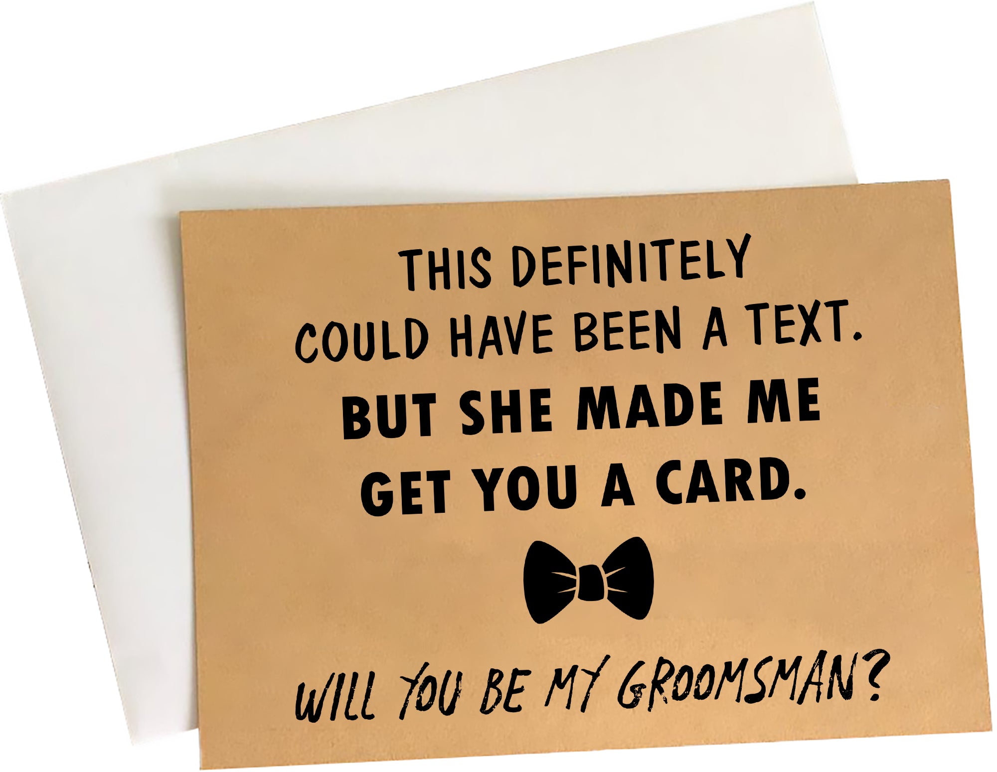 Groomsmen Proposal Cards - Set of 8 with Envelopes 5" x 7" | Funny Groomsmen Proposal Gifts for Wedding